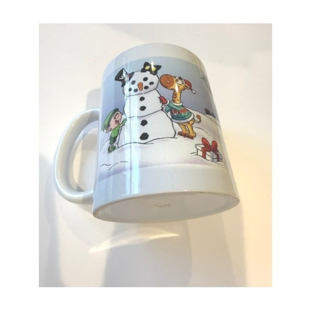 VeeFriends Happy Holidays Coffee Mug Giraffe black cat Collectible Ceramic Cup